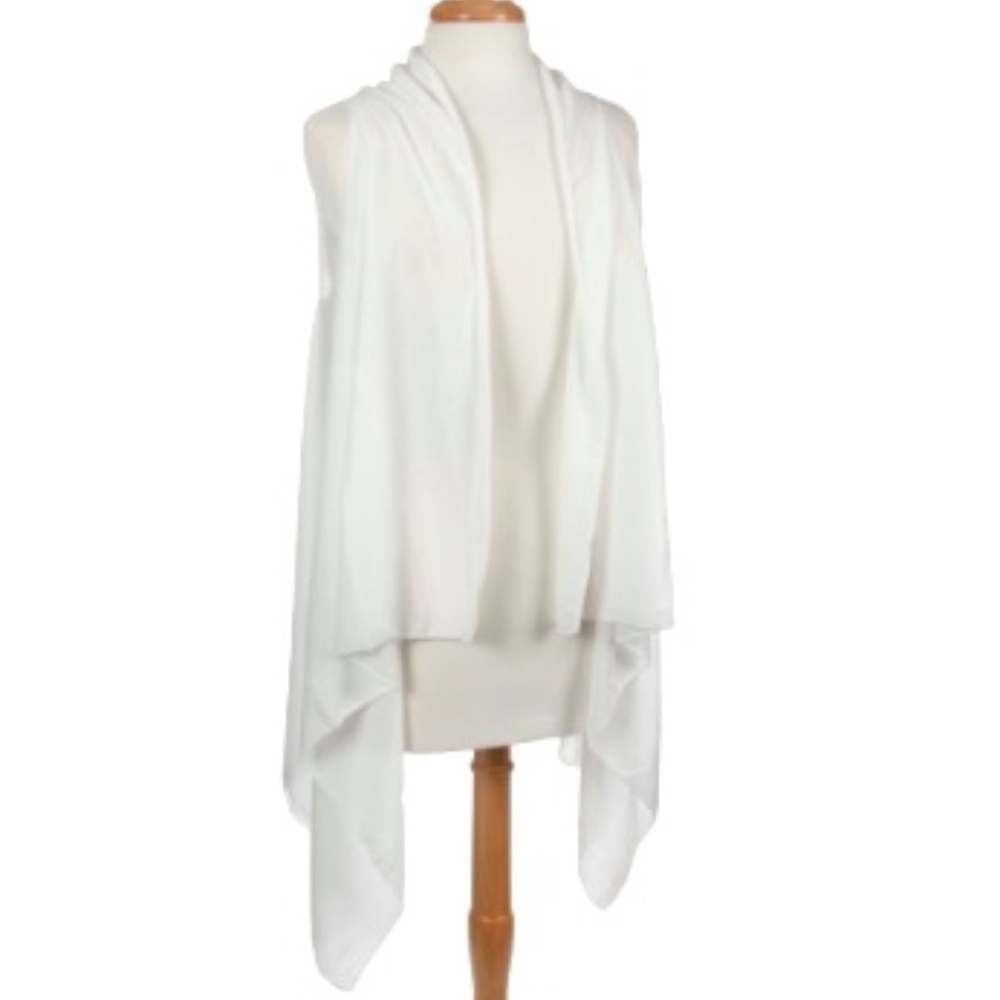 White Lightweight Viscose Vest